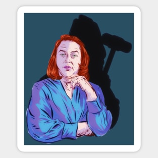 Kathy Bates - An illustration by Paul Cemmick Sticker